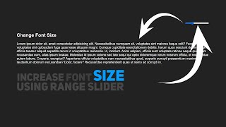 How to Increase Font Size Using Range Slider In Javascript | Increase Font Size Using Javascript