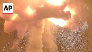 Jeff Bezos' Blue Origin rocket explodes during test on launch pad