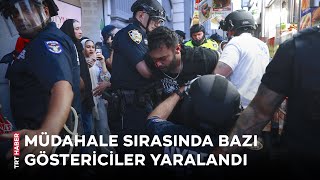 Filistin yanlısı gösteriye Amerikan polisinden sert müdahale