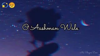 O Aashman Wale 💫 Jubin Nautiyal 🥀 Hindi Song Whatsapp Status | Sad Status video