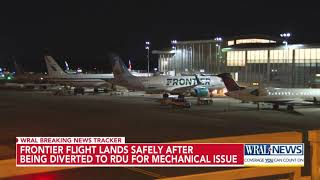 Miami-bound Frontier flight lands at RDU after mechanical issue