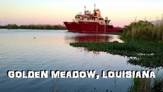 Beautiful Bayou Lafourche at Golden Meadow, La.