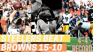 Inside the locker room: Cleveland Browns fall to 4-4 after 15-10 loss to the Pittsburgh Steelers