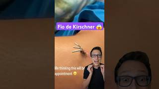 O que tem Dentro do Gesso?  😱 #medicina #medico #enfermagem #enfermeira #enfermeiro Fio de Kirschner