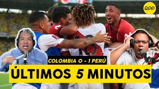 COLOMBIA 0  - 1 PERÚ: Así se vivieron los últimos 5 minutos del partido
