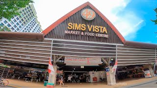 Sims Vista 沈氏坊巴刹，周日近午餐时间实况。｜新加坡大牌49 Sims Place。