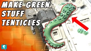 Tentacles 🦑 on a Tank ( How to Sculpt with Green Stuff) HobbyHotTips