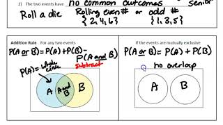 3.3 #2 Mutually Exclusive \u0026 The Addition Rule