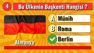 Bu Ülkenin BAŞKENTİ Hangisi ❓ 50 Soru 🎯 Başkent BULMACA