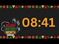 15 minute black history countdown timer ⏳ african drum alarm