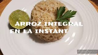 ARROZ INTEGRAL EN LA INSTANT POT/ OLLA DE PRESIÓN ELÉCTRICA