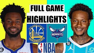 Golden State Warriors vs Charlotte Hornets FULL GAME HighlightS | Oct 29 | 2022 NBA