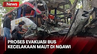 Evakuasi Bus Kecelakaan Maut di Ngawi Masih Berlangsung