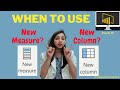 MEASURES Vs CALCULATED COLUMNS - HOW & WHEN TO USE // POWER BI