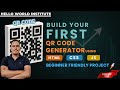 how to create qr code generator using html css JavaScript | javascript tutorial | project | QR Code 