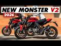 New 2026 Ducati Monster V2 Announced: 8 Things To Know!