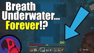 Minecraft Tutorial | How To Breath Underwater Forever!
