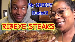 Ribeye Steaks | Cast Iron | Stove Top
