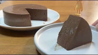 How to make a smooth chocolate mousse cake, no oven required, just mix