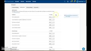 Schoology Notification Settings UPDATED