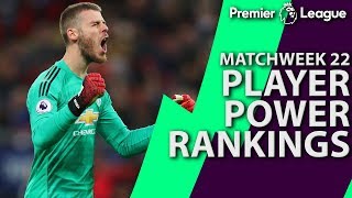 Premier League Top 5 Player Power Rankings: Matchweek 22 | NBC Sports