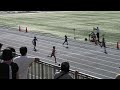 第１３回葛飾区ナイター記録会　小学生女子１００ｍ　結乃　那々　優奈