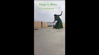 Bhage re Mann 💐💚l Sunidhi Chauhan l Dance Cover l By Anshika Khanna l #shorts