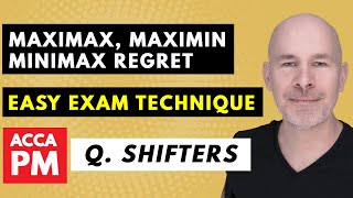 QUICK & EASY exam technique for MaxiMax, MaxiMin & Minimax Regret | ACCA CBE PM | Question Shifters