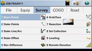 Online Demo of SurvCE with Total Station for the Surveying Project