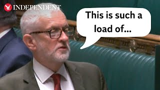 Jeremy Corbyn caught on microphone in Commons