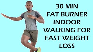 30 Minute FAT BURNER Walking In Place Workout for Fast Weight Loss