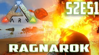 Let's Play ARK: Survival Evolved (Single Player Ragnarok)Ep.51-Armored Dino Saddle's,Flamethrower