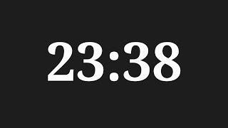 23 Minutes 38 Seconds Countdown Timer