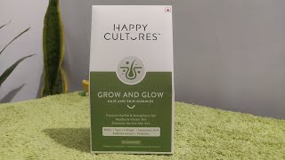 Happy Cultures Grow and Glow Gummies Review (हिंदी) | Vishal Gore