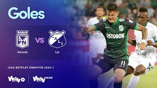 Nacional vs. Cali (Goles) Liga BetPlay Dimayor 2023-I | Fecha 4