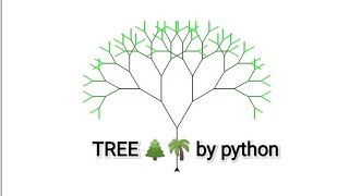 Make a beautiful 😍 Tree 🌴🌲 using python import turtle 🐢🐢 codes 👨‍💻👨‍💻..........