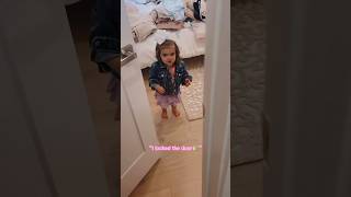 Adorable Toddler Locked the Door