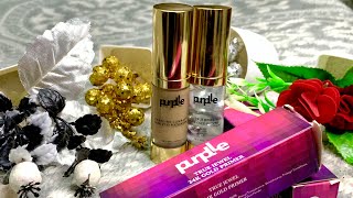 Purplle True Jewel 24K Gold Primer //Purplle Caffeine Comrade Long Stay Foundation// {Honest Review}