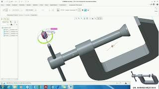 Practice #18: Bottom-up Assembly Design using PTC Creo Parametric-clamp vise