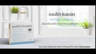 Multivitamin active woman – skandinaviški vitaminai moterims