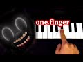 Cartoon Cat Song - Run Away (OR3O) * ONE FINGER piano tutorial