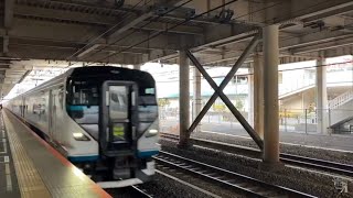 JR東日本E257系2000番台宮オオNA-01編成 回送列車 辻堂(JT-09)通過