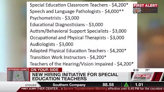 New hiring initiative for special education teachers