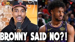 Jeff Teague reacts to Bronny James SAYING NO to G League All-Star Game | 520 in the Morning