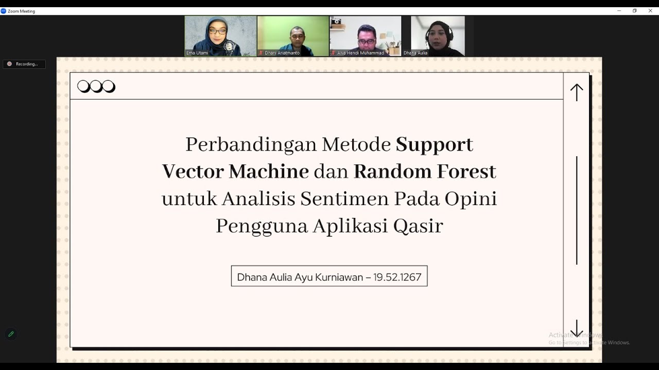 UT: Perbandingan Metode Support Vector Machine Dan Random Forest Untuk ...