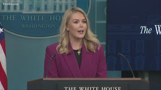 Karoline Leavitt makes history delivering her first White House press briefing