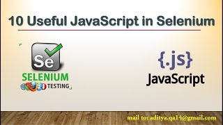 JavaScript Executor in Selenium WebDriver