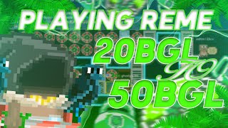 HOSTING 50BGL REME AND WINNING 200BGL?? // Growtopia Casino