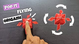 Easy Origami Flying Pop It - Flying Easy Origami no glue