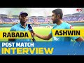 Kagiso Rabada & Ravichandran Ashwin Interview Each Other | Ashwin Stare | Rabada's Thought Process